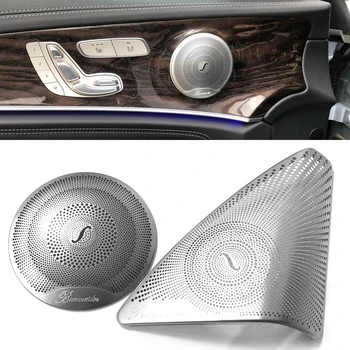 Din Oțel inoxidabil pentru Mercedes Benz C Class W205 Accesorii Tapiterie Interior Usa Difuzor Audio Capac Decorativ Autocolant