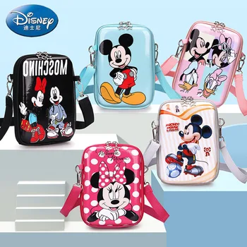 Disney Co-branded Mickey Fata de Moda Geantă de Umăr, Sac de Mesager Desene animate de Înaltă calitate Mobil Telefon Sac de Mare capacitate Sac de Talie