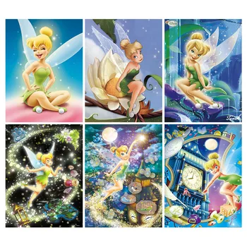 Disney Fairies Tinker Bell 5D Diamant Broderie Desene animate DIY Diamant Pictura Stras Imagine Mozaic Art Kituri de Decor Acasă