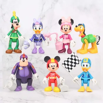 Disney Mickey Figura Papusa Mickey Mouse, Minnie, Donald Duck, Daisy Duck Desene animate de Colectare Figura Jucărie Drăguț Mickey Set de Jucării pentru Copii
