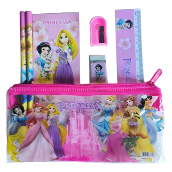 Disney Princess caz creion set Copii rechizite școlare papetărie set de desene animate băieți fete caz creion creion set de Sac de
