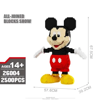 Disney world park cifre micro blocuri de diamant Disneyland Mickey mouse clădire din cărămidă jucărie de desene animate star nanobrick pentru copii