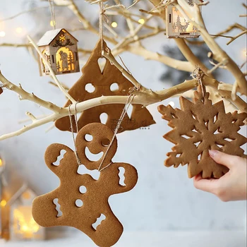 DIY de Crăciun Biscuit Mucegai Cookie Cutter Fulg de nea 3D Copac Biscuiți Mucegai Oțel Inoxidabil Mucegai de Copt Cookie Decorare