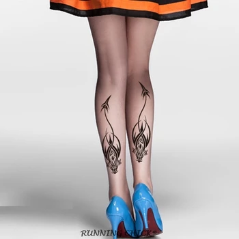 Dragon Totem Chilot Picioarele din Spate de Imprimare 3d Tatuaj Ciorapi Ridicata