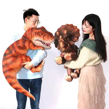 Drăguț Mână De Control Din Silicon Pentru Copii Realist Animatronic Dinozaur De Păpuși Cosplay Costum