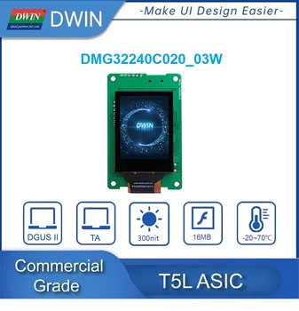 DWIN 2 Inch 320*240 262K Grad Comercial UART TFT-LCD Monitor-Cost-Eficiente de Afișare Ecran Tactil de Sprijin Controler de Sistem