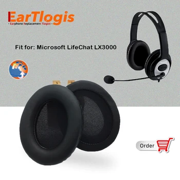 EarTlogis Pernițe de schimb pentru Microsoft LifeChat LX3000 LX-3000 LX 3000 Cască Părți Earmuff Acoperă Pernă Cupe perna