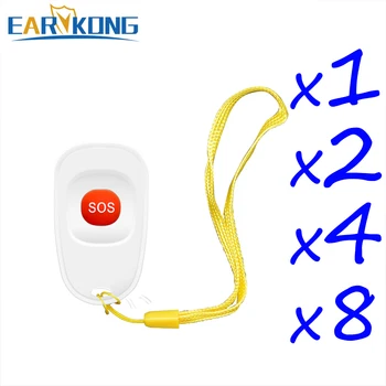 EARYKONG Wireless 433MHz Buton SOS, Buton de Panică de Urgență Conceput Pentru Bătrân sau Copiii Compatibil Cu Alarmă Antifurt Acasă
