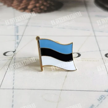 Estonia Drapelul Național Ace De Rever Epoxidice Cristal Metal Emailat Insigna Vopsea Brosa Suvenir Costum De Personalitate Comemorative Cadouri