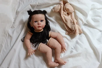 FBBD Artistul a Făcut 24inch Deja Vopsite Renăscut Baby Mattia Kituri Cu Mână de Rădăcini de Păr Clare Cu Vas de DIY Parte Atingere Moale Jucărie