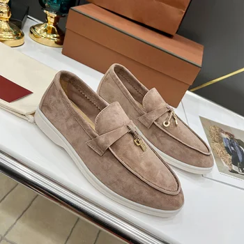 Femei Mocasini piele de Căprioară Piele Plat Pantofi de Mers pe jos 2022 Nou Pantofi pentru Bărbați 2022 Designer de Lux Iubitorii de Pantofi Casual