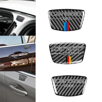 Fibra de Carbon de Bază Auto Emblema Coloana B Decal Anti-Zero Autocolant Pentru BMW E46 E90 E39 E60 F10 F30 E36 F20 G20 G30 Accesorii Auto