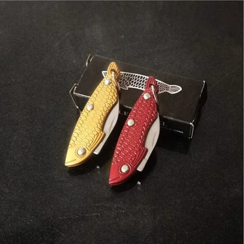 Fierbinte de vânzare în aer liber multi-funcția de oțel inoxidabil mini briceag portabil de buzunar cuțit de buzunar cheia de cuțit de pește