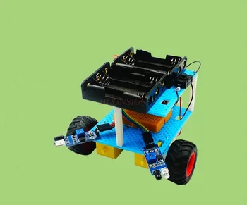 fizica de evitare a obstacolelor mașină de model de tehnologie tehnologie de producție mici student știință filtru inteligent kit didactice