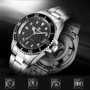 FNGEEN 9001 Bărbați Ceasuri Automate Mecanice Tendință de Moda din Oțel Cu Impermeabil Ceas Cadou Barbati Ceasuri Relogio Masculino