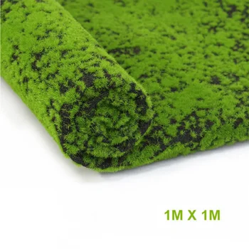 Gazon Artificial de Iarbă Fals Moss Micro Peisaj, Decor Acasă Iarba 100*100cm Covor Real Touch Plante Artificiale Armhouse Decor