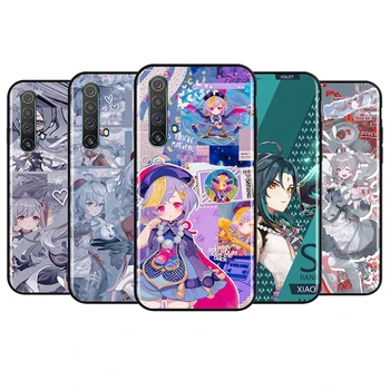 Genshin Impact Anime Pentru OPPO Realme Narzo 30 20 8 8i 7 6 5 3 2 Pro Global 5G Moale TPU Silicon Negru Telefonul Acoperi Caz