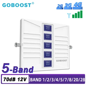 GOBOOST 5 Trupa Amplificator de Semnal 4G LTE de rețea Celulară Amplificator de 800 B20 900 1800 2100 2600 B7 700 B28 MHz 2G 3G GSM Telefon Mobil Repetor