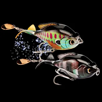Gorgone Propunerii de Pescuit Whopper plopper 9.5 cm 17g Shad Sunfish spinnerbait top apa de rotație cu mâinile în Japonia Pescuit