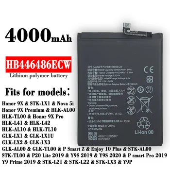 HB446486ECW Acumulator de schimb Pentru HUAWEI P Inteligente Z onoare 9X Onoare 9X Pro Nova5i Bucurați-vă de 10 Plus P20 Lite Y9P Y9s Baterii Noi