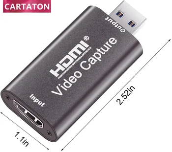 HDMI 1080P La USB 2.0 Card de Captura Video de Înregistrare de Joc Cutie pentru Live Streaming de Difuzare