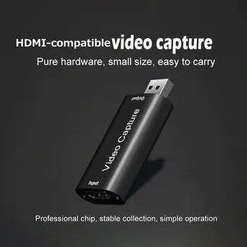 HDMI-compatibil Cu USB 2.0 Card de Captura Video Mini 4K HDMI 1080P-Joc compatibil Record de Box Pentru Youtube OBS Live pentru Joc PS4