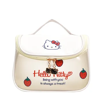 Hello Kitty noua moda mat sac de cosmetice de mare capacitate impermeabil drăguț geantă de mână portabil se spală cârlig spălați sac de depozitare