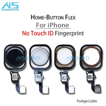 Home-Button Flex Pentru iPhone 6 Plus 6P 6s 6SP YF să se întoarcă Înapoi Acasă Buton Cu Cablu Flex de Cauciuc Nu de Amprente Touch ID