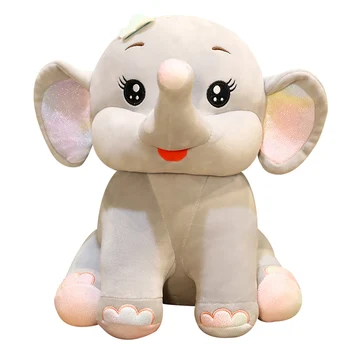 Hot Nou 40CM/55CM Elefant de Pluș Drăguț Cu Urechile mari, Moi Umplute Animale Păpuși Canapea cu Blană Perna Pentru Copii Fete de Cadouri de Vacanță