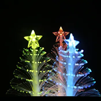 Hot Nou Colorat Fibra Optica Crăciun Cadou Romantic Creative Flash De Colorat Brad De Crăciun Lumina De Noapte Decor Consumabile