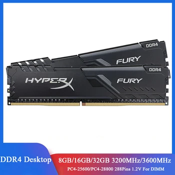 HyperX Fury Memoria RAM DDR4 32GB 8GB 16GB 3200MHz 3600MHz PC4-25600 28800 DIMM 1.2 V 288 Pini Desktop Memorie Pentru Intel și AMD