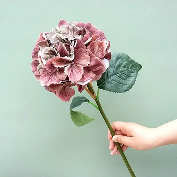 Imprimare 3d pânză mare petale de flori hortensie flori artificiale afișare acasă fotografie de nunta decor floral deco mariage