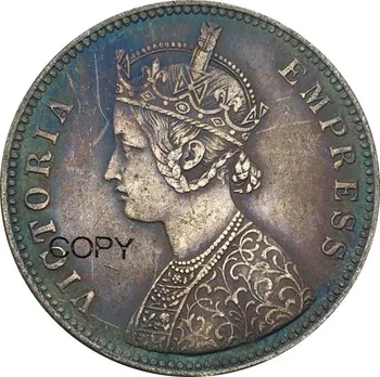 India Monede 1886 Victoria Regină din Alama Placat cu Argint Copia Monedă Și Pot Face Diferite Culori si Stil Bun Qualitly