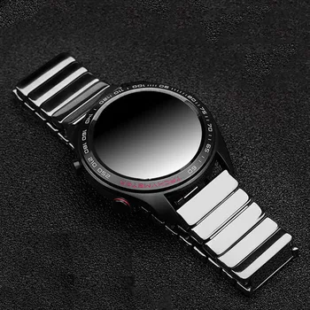 Integral Ceramice Curea 20mm 22mm pentru Samsung Galaxy Watch 42mm 46mm SM-R810/R800 Fluture din Otel Cataramă de Curea curea de Ceas Curea