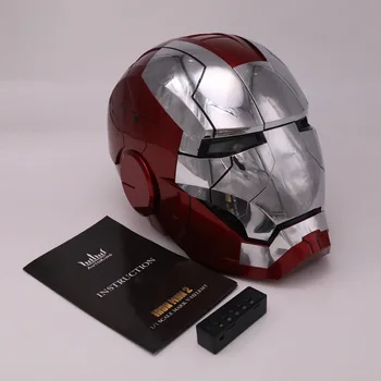 Iron Man Mk5 Electric Casca Cosplay Multi-bucată de Deschidere Și de Închidere Casca Control Vocal Ochii Macheta de Jucarie Pentru Copii Adult Cadou