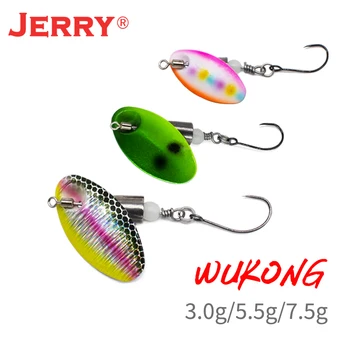 Jerry AR-S Spinner Bait Păstrăv Pescuit Spinning Tengsten Metal Lamă Rotativă Swival Brațul Momeală Artificială Biban Stiuca