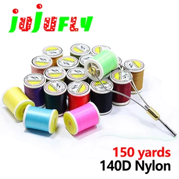jujufly 150yards/spool 140D fibre de nailon universal zbura leagă firul umed nimfa zbura fir tying în 20 de culori populare