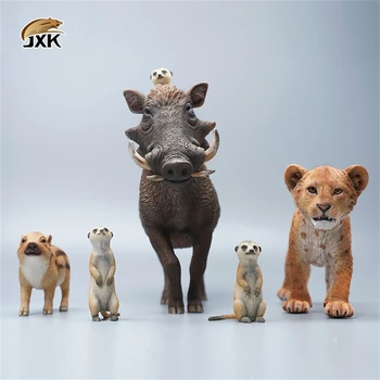 JXK 1/6 Leu Amice Model Suricate Porc Mistreț Lionet Animal Figura Decor Jucărie Creativă Ornament Copii Adult Copil GK Cadou de Crăciun