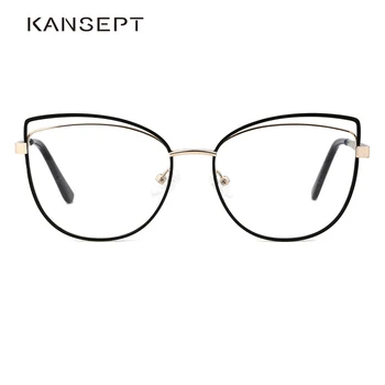 KANSEPT Metal Femei Rama de Ochelari Ochi de Pisica Brand de Moda de Design Femeile Optice ochelari cadru 2021 New Sosire de Înaltă Calitate.