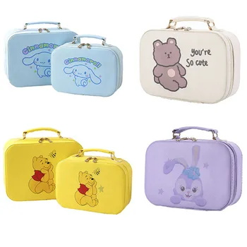 Kawaii Sanrio Hello Kitty Cinnamoroll Capacitate De Caz Care Transportă Produse Cosmetice De Depozitare Cutie De Cadou De Crăciun
