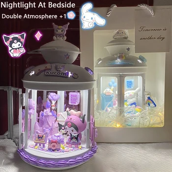 Kawaii Sanrio Kuromi Melodia Mea Cinnamonroll DIY Halloween Lumanare 3D Lumina de Noapte Decor Frumusete Drăguț Bedlight Decor