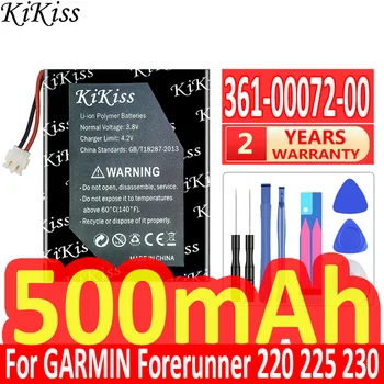 KiKiss 500mAh Baterie de schimb 361-00072-00 Pentru GARMIN Forerunner 220 225 230 235 620 630 735XT Batteria + Instrumente Gratuite