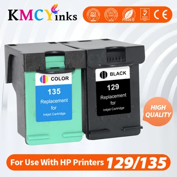 KMCYinks Compatibil pentru HP 129 135 pentru HP129 pentru hp135 Photosmart C4140 C4150 C4170 C4173 C4175 C4180 C4183 C4188 C4190 Printer