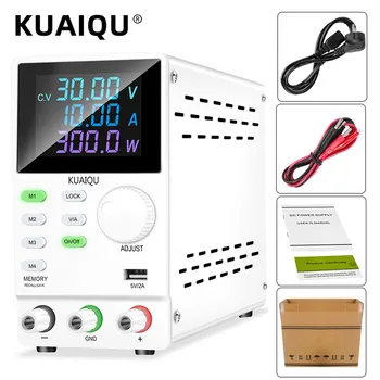 KUAIQU Actualizat USB Reglabil DC Laborator de Alimentare 300V 200V 120V 60V 30V 10A/5A/ Pentru Telefon PCB Reparații de Încărcare Baterii