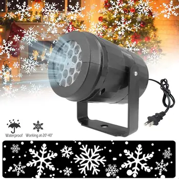 LED Lumini de Scena LED fulg de nea alb de lumină viscol proiector atmosfera de Crăciun de vacanță petrecere de familie lampă specială