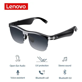 Lenovo Smart Muzica ochelari de Soare de Calitate a Sunetului HIFI Wireless Bluetooth 5.0 Căști de Conducere Ochelari de Apel Hands-free cu HD de MIC AM