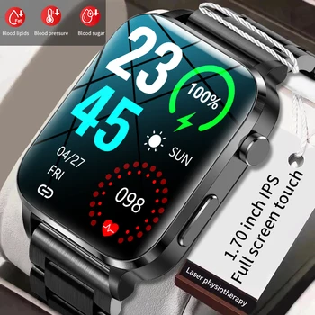 LIGE de Glucoza din Sange Ceas Inteligent Bărbați de Sănătate ECG Monitorizarea Tensiunii Arteriale Sport Fitness Ceas IP68 rezistent la apa Smartwatch Pentru Xiaomi