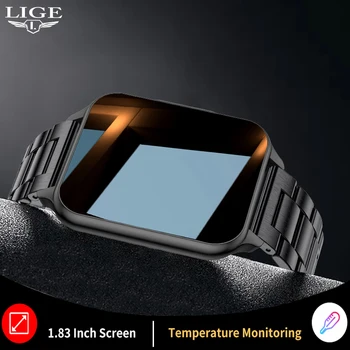 Lige Temperatura Corpului Smartwatch Lanterna 2022 Ceas Pentru Bărbați Ceas Inteligent Memento Apel Tapet Personalizat De Fitness Sport Ceas