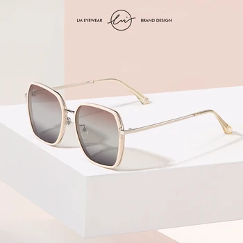 LM DESIGN Polarizat ochelari de Soare pentru Femei Brand de Lux Trend Gradient de Lentile de ochelari de Soare Moda Doamnelor UV400 lentes de sol mujer