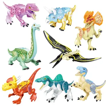 Lumea Dinozaur Jurassic Park Caracter Dinozaur Blocuri set jucarie pentru copii Raptor Sanctuar hibrid compatibil blocuri